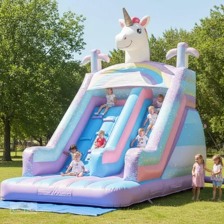 Şişme Unicorn Temalı Kaydırak