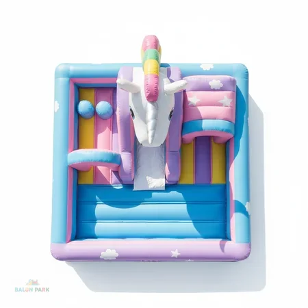 Şişme Unicorn Temalı Kaydırak