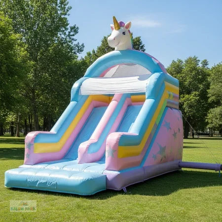 Şişme Unicorn Temalı Kaydırak