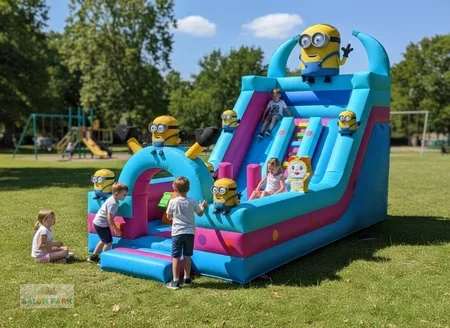 Minyon Temalı 8x5 Şişme Kaydırak