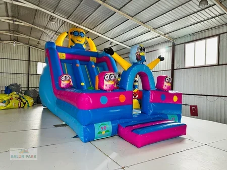 Minyon Temalı 8x5 Şişme Kaydırak