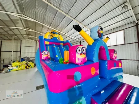 Minyon Temalı 8x5 Şişme Kaydırak